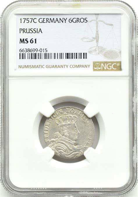 Niemcy Prusy Fryderyk Ii Wielki Sz Stak C Cleve Ngc Ms