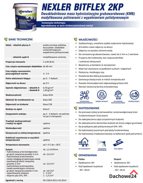 Nexler Bitflex 2KP hydroizolacja dwuskładnikowa 30l NEXLER