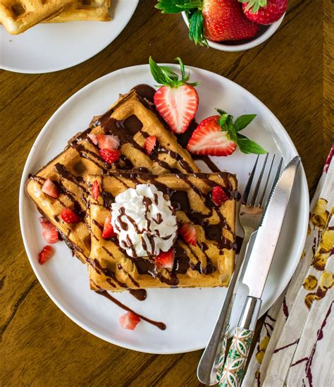 Eggless Waffles Recipe Fluffy And Crispy Vegan Belgian Waffles