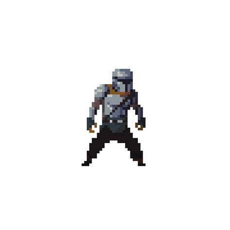 Spottiswoode Art The Mandalorian Pixel Art Idle Animation