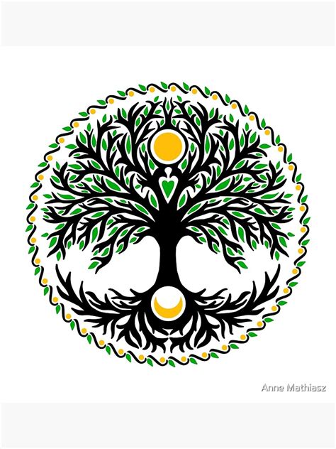 Yggdrasil Celtic Tree Of Life Moon And Sun Tree Of Life Nature