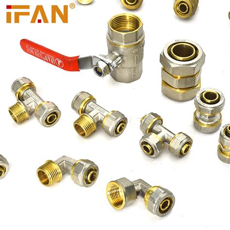 Ifan Pex Al Pex Pipe Brass Fitting 16mm To 32mm Gold And Silver Color