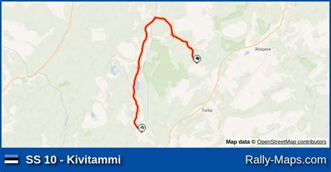 Ss 10 Kivitammi Stage Map Old Toomas Rally 1990 Emv 🌍 Rally