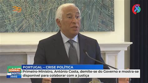 António Costa demite se do Governo e mostra se disponível para