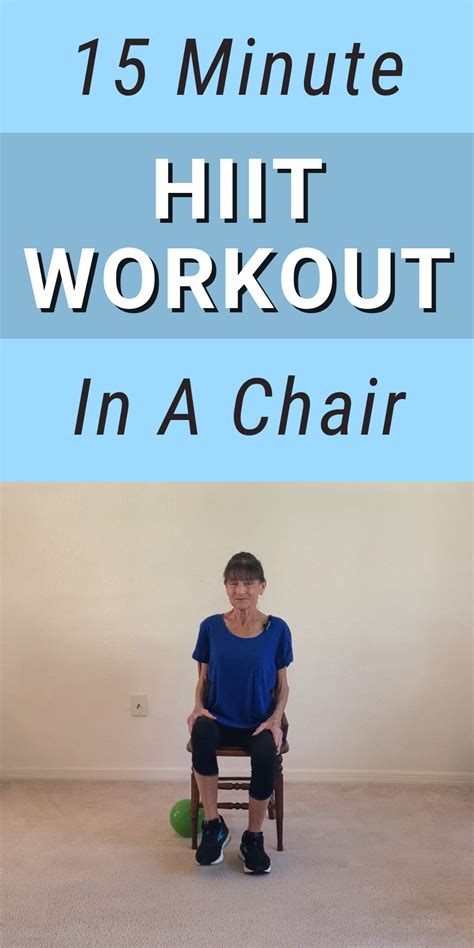 Seated Hiit Workout For Seniors Fitness With Cindy