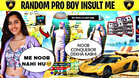 RANDOM BOY CALL ME NOOB CONQUEROR DEKHA KABHI Best Noob Prank