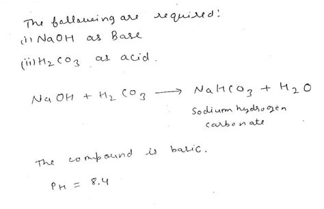 Answered A Sodium Hydrogen Carbonatesodium Bartleby 58 Off