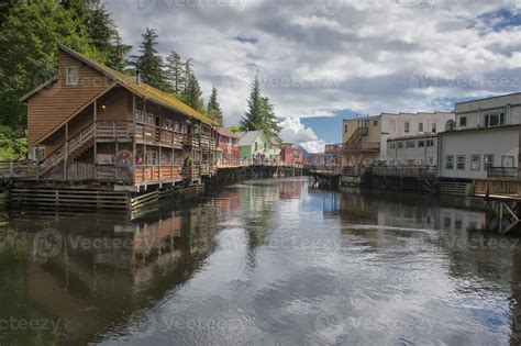 Ketchikan, Alaska, picturesque town view 17367005 Stock Photo at Vecteezy