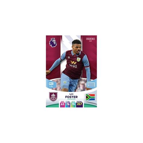 Oferta Trading Card Lyle Foster Burnley Panini Adrenalyn XL Premier