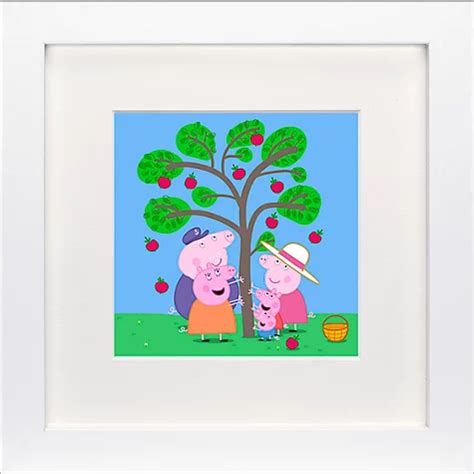 Buy Astley Baker Davies - Peppa Pig Apples Framed Print, 23 x 23cm ...