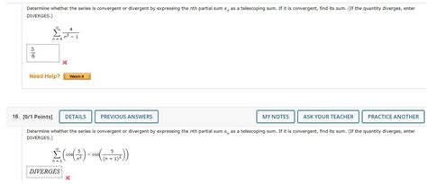 Solved Determine Whether The Series Is Convergent Or Chegg