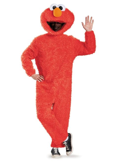 Sesame Street Elmo Plush Men Costume - TV Show Costumes