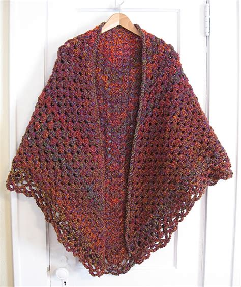 Ravelry Crochet Triangular Shawl Pattern By Jan Corbally