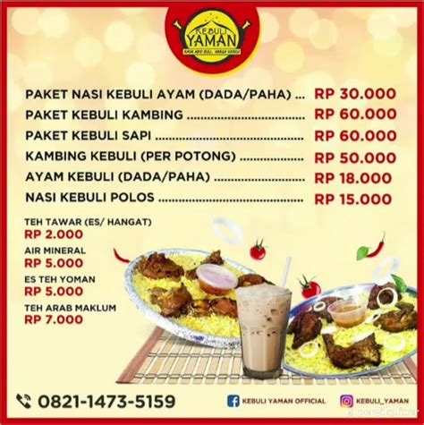 Selalu Diperbarui Menu Kebuli Yaman Sawangan Depok