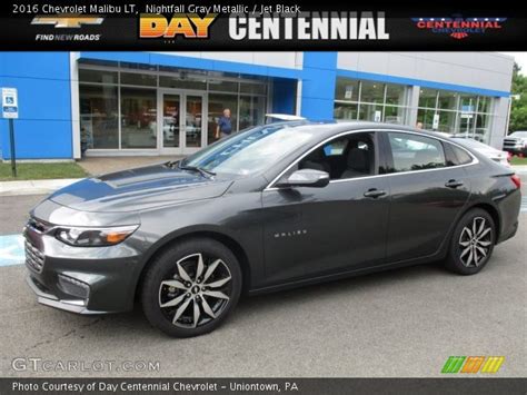 Nightfall Gray Metallic 2016 Chevrolet Malibu Lt Jet Black Interior