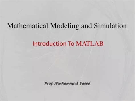 Ppt Introduction To Matlab Powerpoint Presentation Free Download