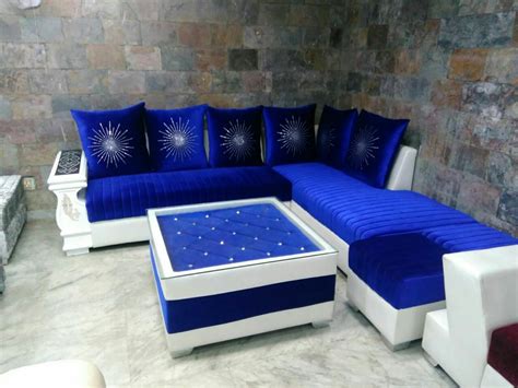 Royal Blue Sofa Set | Cabinets Matttroy