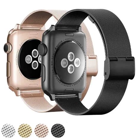 Buy Metal Buckle Milanese Loop For Apple Watch Series 123 Watch Strap