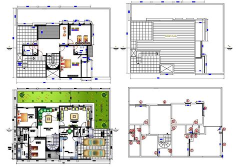 Autocad Modern House Plans