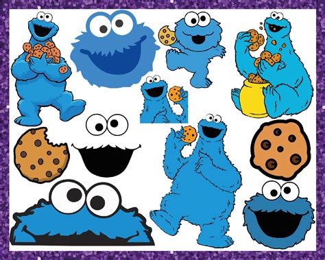 Cookie Monster Svg Elmo Svg Cookie Svg Cookie Monster - Etsy Denmark