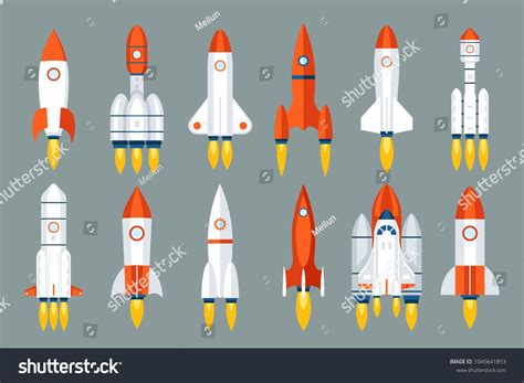 Space Rocket Start Up Launch Symbol Innovation Development Technology