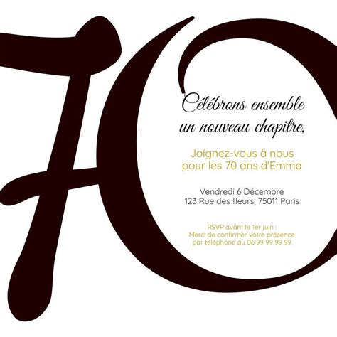 Invitation Anniversaire Ans En Chiffres Cartes Invitation