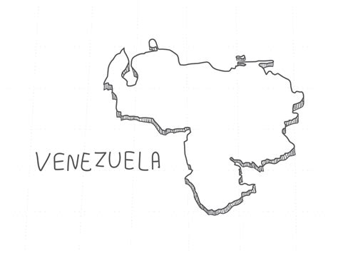 Venezuela Map Coloring Page