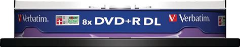 Verbatim 43666 8 5GB 8x Double Layer DVD R Disc Spindle Matt Silver