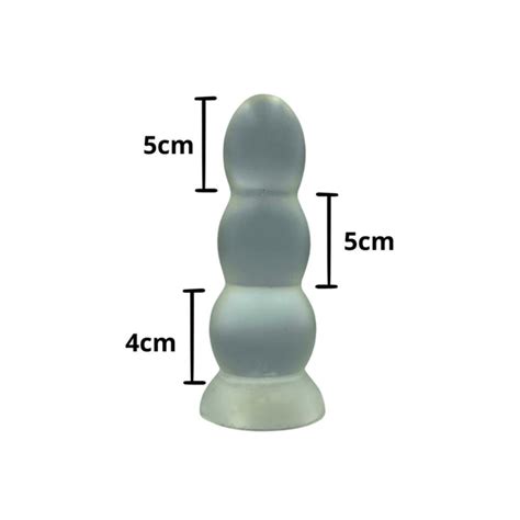 Plug Anal Silicone Escalonado Pompoarismo Transparente