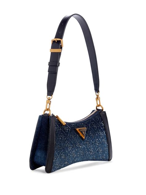 Dili Denim Shoulder Bag GUESS