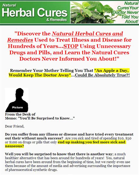 NEW PLR - "Natural Herbal Cures And Remedies Plr Ebook" Download!!