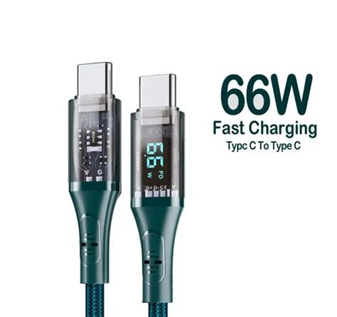 Fast Charging PD 66W USB C Fastest Ethernet Cable To Type C For Samsung