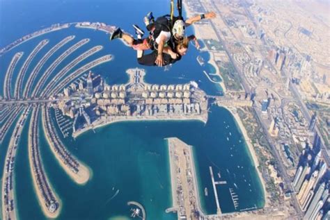 Tandem Skydiving Palm Jumeirah Jump Over Coast Travels And Tourism Llc