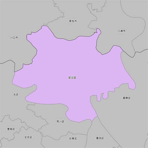 東京都足立区の地図 Map It マップ・イット