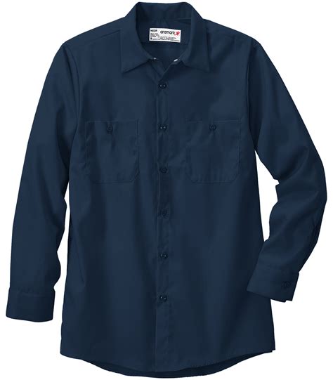 Aramark Canadian Linen Industrial Long Sleeve Work Shirt