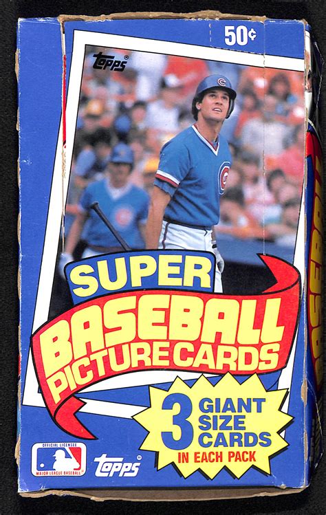 Lot Detail 1985 Topps Super Unopened Baseball Card Box 24 Packs