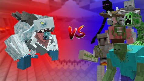 Frostmaw Vs Mutant Mobs Mob Battle Mod Minecraft Youtube