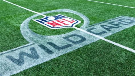 The Nfl Wild Card Logo Is Seen On The Field Prior To A Game Between The