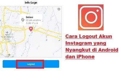 Cara Logout Akun IG Yang Nyangkut Di Instagram Orang Lain Di IPhone Dan