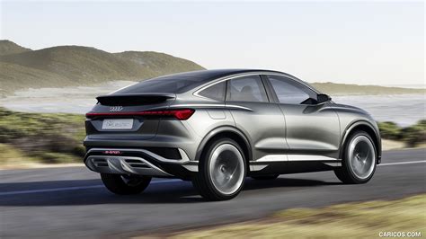 2020 Audi Q4 Sportback E Tron Concept Color Kinetic Grey Rear