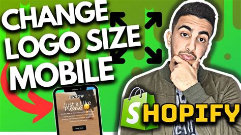 How To Change Logo Size For Mobile Only In Shopify Youtube