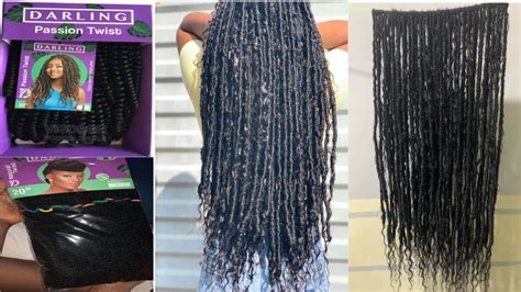 Boho Locs Faux Locs Tutorial Using Passion Twist And Afro Kinky Hair