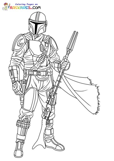 Mandalorian Coloring Pages Free Printable Mandalorian Coloring Pages