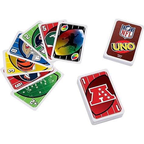 Snapklik.com : Mattel Games UNO NFL Card Game For Kids & Adults, Travel ...