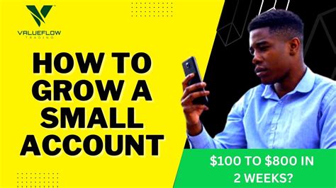 How To Grow A Small Forex Trading Account Without Blowing It Youtube