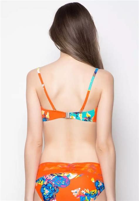 Buy Kats Clothing Floral Bandeau Bikini Online Zalora Philippines