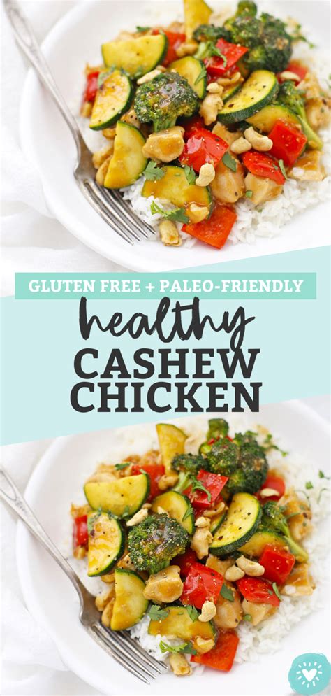 Healthy Cashew Chicken Gluten Free Paleo Friendly • One Lovely Life