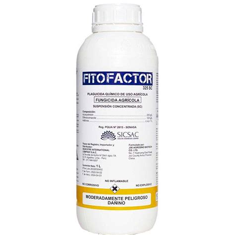 Fitofactor 1l Frasco Cajax12 Azoxystrobindifenoconazole Fungicida Accion Preventivo Curativo