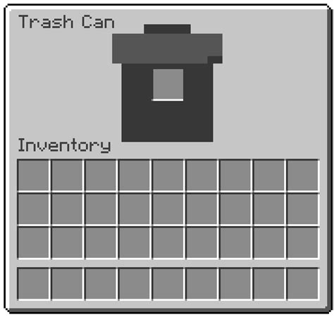 Trash Can (Fabric) - Mods - Minecraft