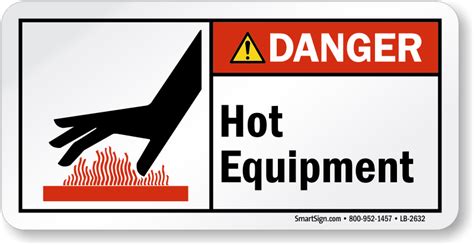 Hot Surface Labels Burn Hazard Labels Do Not Touch Labels